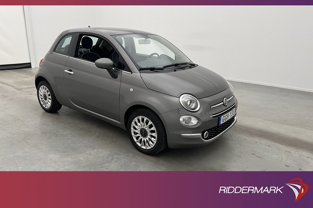 Fiat 500 1.2 8V 69hk Lounge Panorama Farthålla 4,95% Ränta