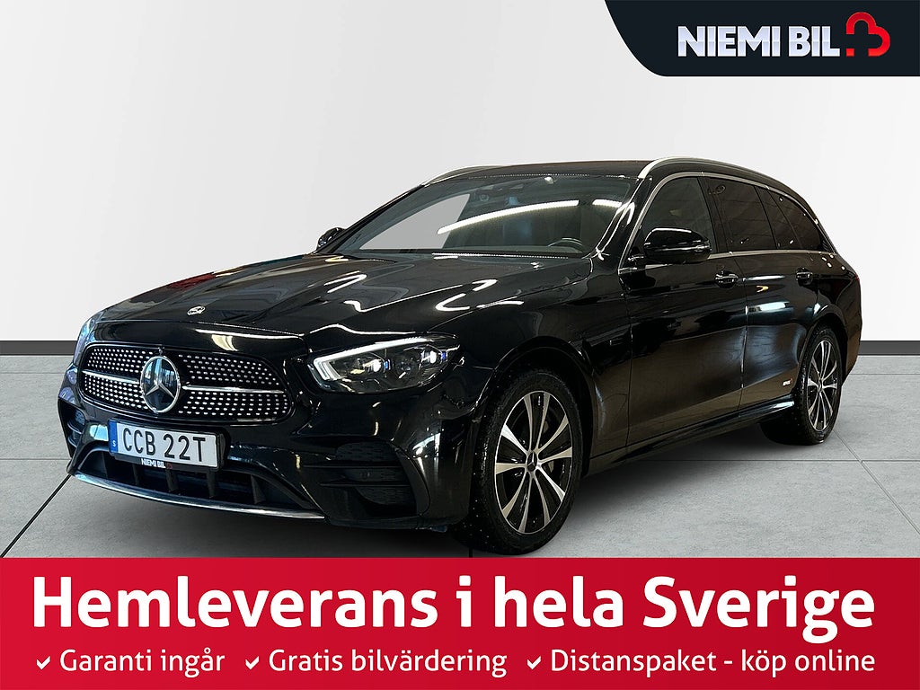 Mercedes-Benz E 300de 4M AMG Drag Dvärm 360° Burmester Navi Rattvärme