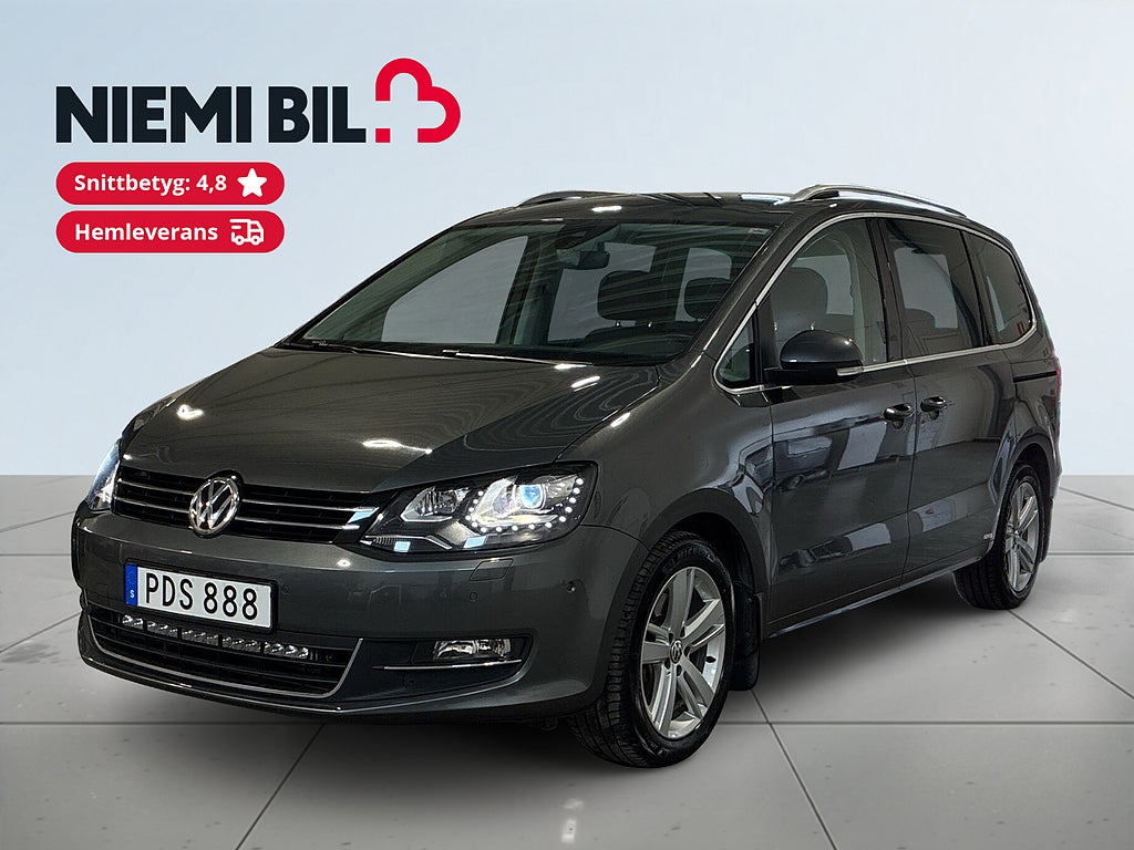 Volkswagen Sharan 7sits 2.0 TDI BMT 4M GT Drag Värmare Kamera Skinn S&V