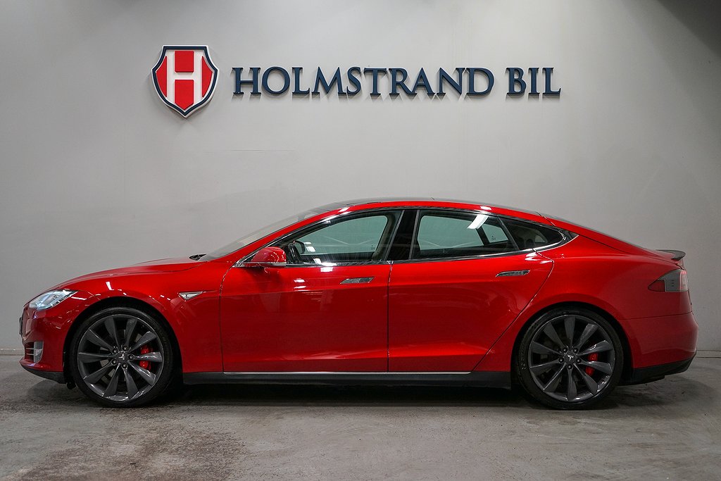 Tesla Model S P85 421hk Fri Supercharge 7-sits Pano Luftfjädr