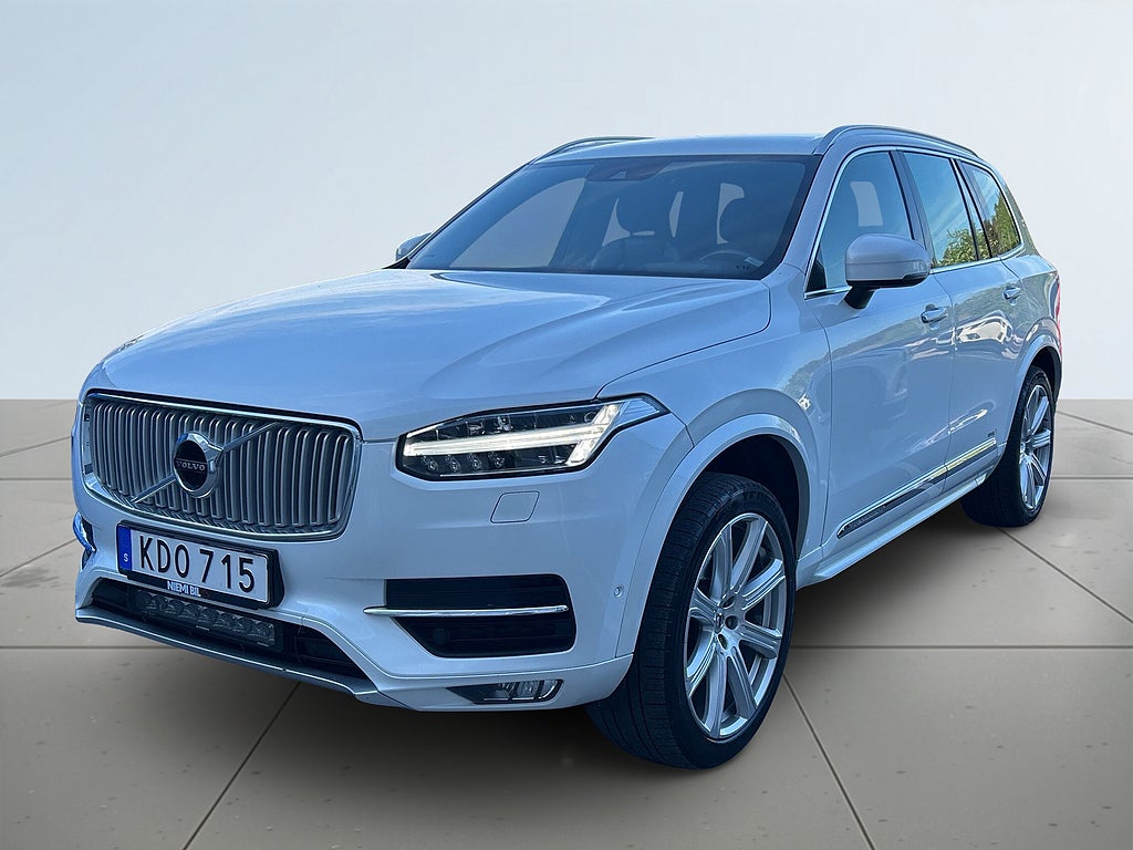 Volvo XC90 D5 AWD Inscription 7-sits/Kamera/Drag/D-värm/HuD/Skinn