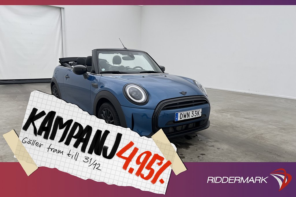 MINI Cooper Convertible 136hk Experience 4,95% Ränta