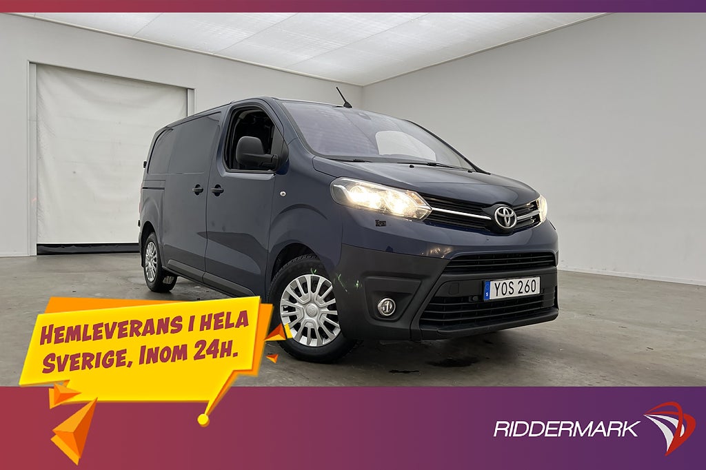 Toyota ProAce L2 2.0D Värmare PDC 3-Sits HUD Dragkrok Moms