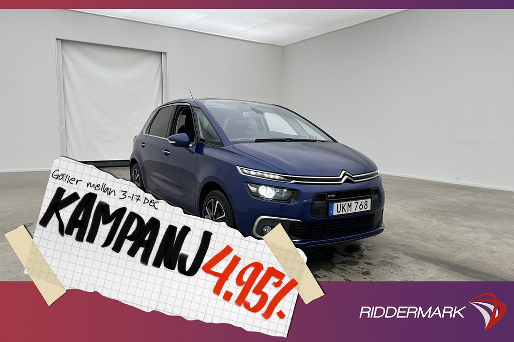 Citroën C4 Picasso 1.2 130hk En-Brukare Kamera N 4,95% Ränta