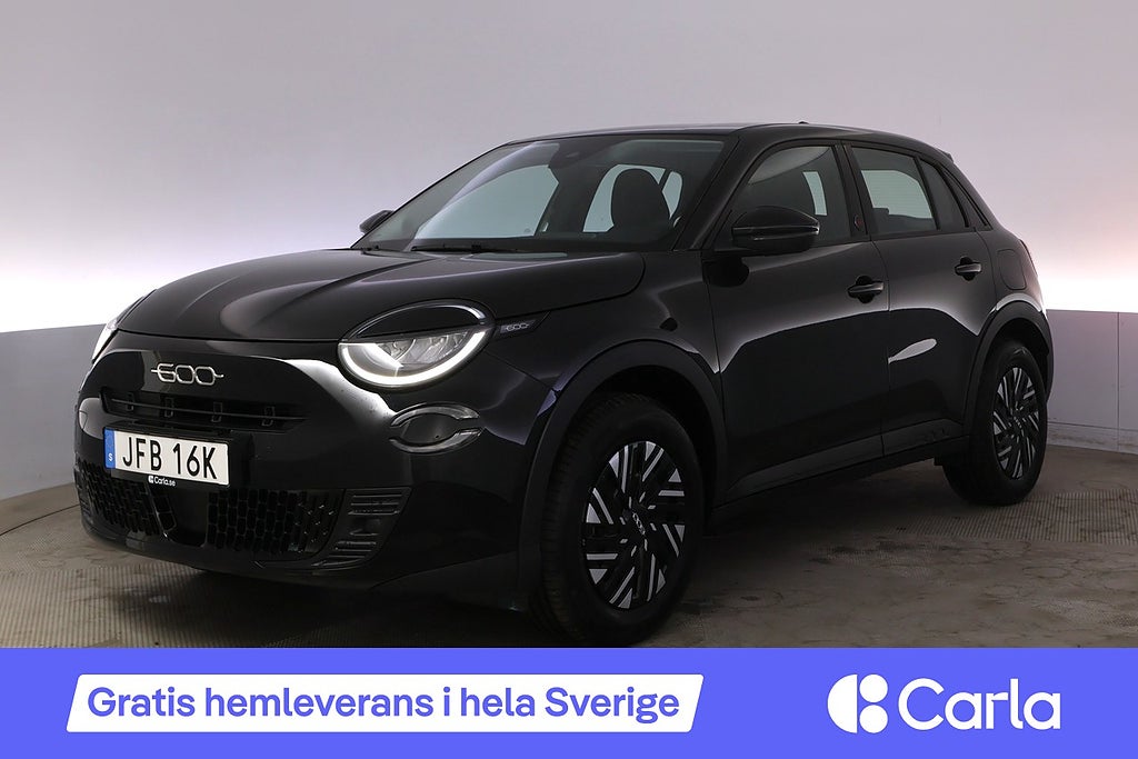 Fiat 600 RED LED Keyless PDC Mirror Screen