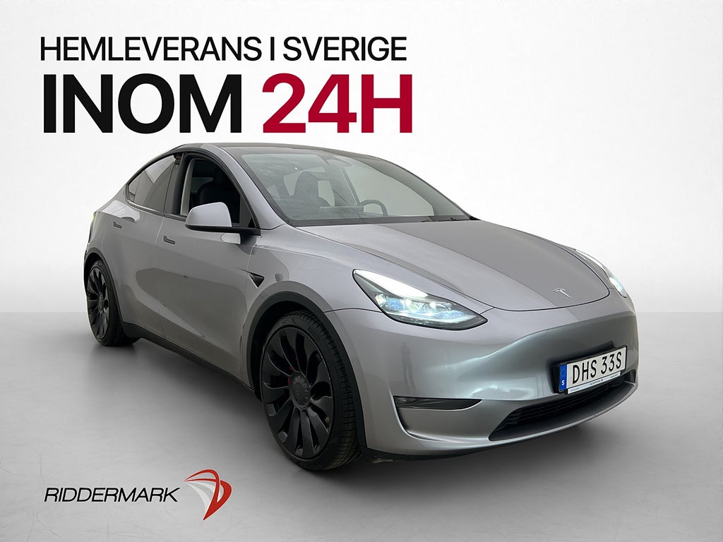 Tesla Model Y Performance Dragkrok Svensksåld MOMS
