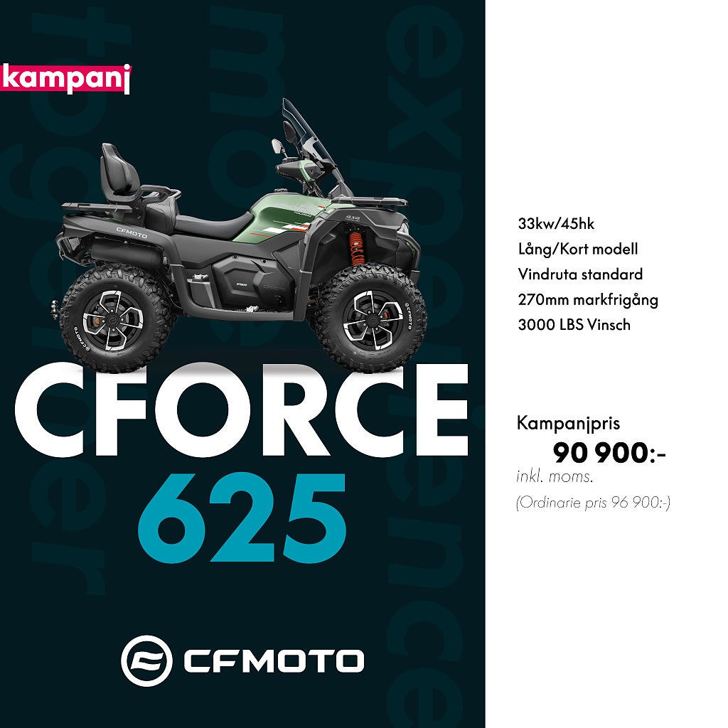 CFMOTO C-FORCE 625 KORT EFI EPS KAMPANJPRIS