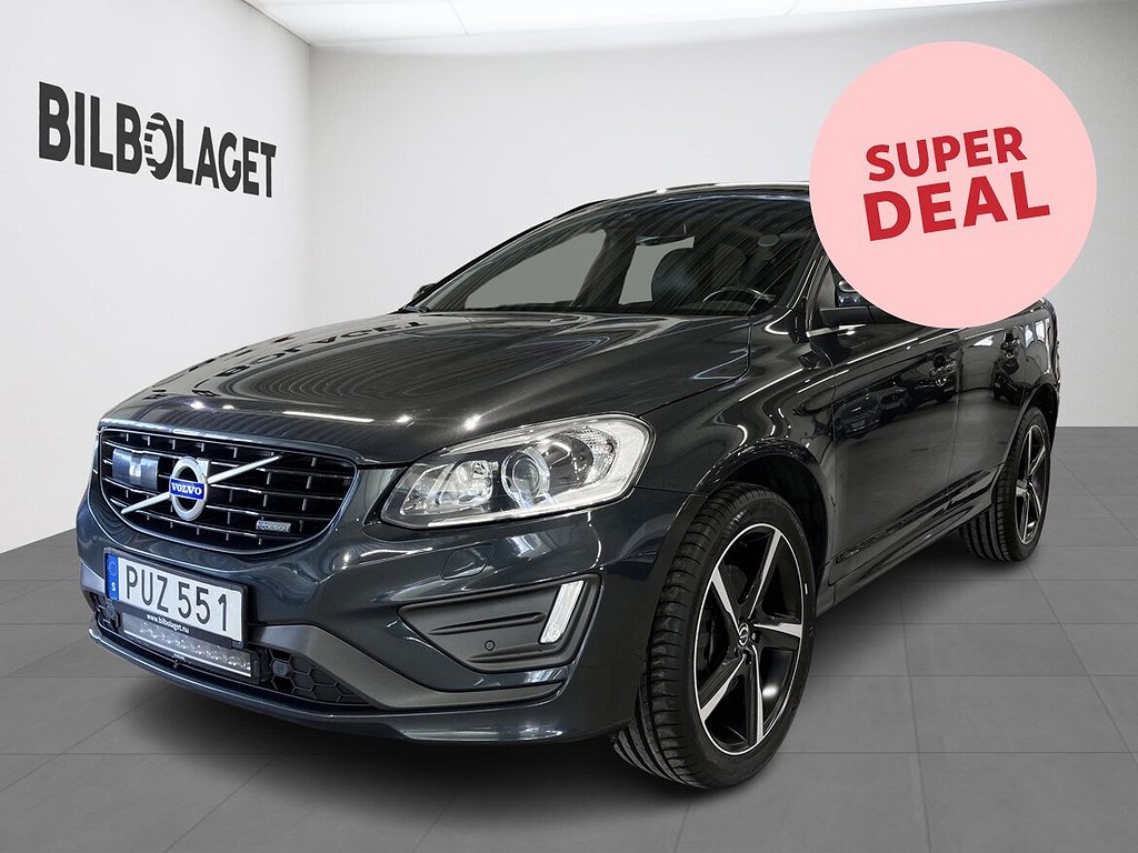Volvo XC60 * SUPERDEAL * D5 AWD R-Design Black-R BE PRO Drag Panorama