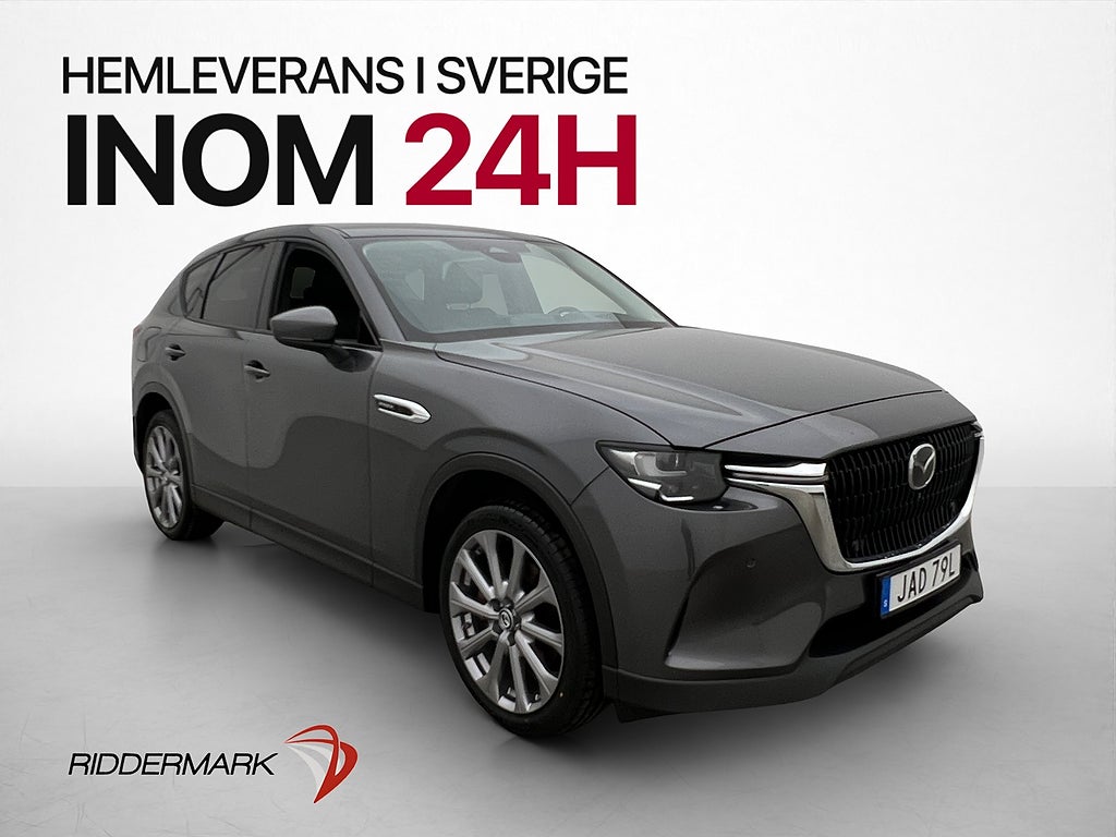 Mazda CX-60 PHEV 327hk MOMS Dragkrok 360° Skinn Adaptiv