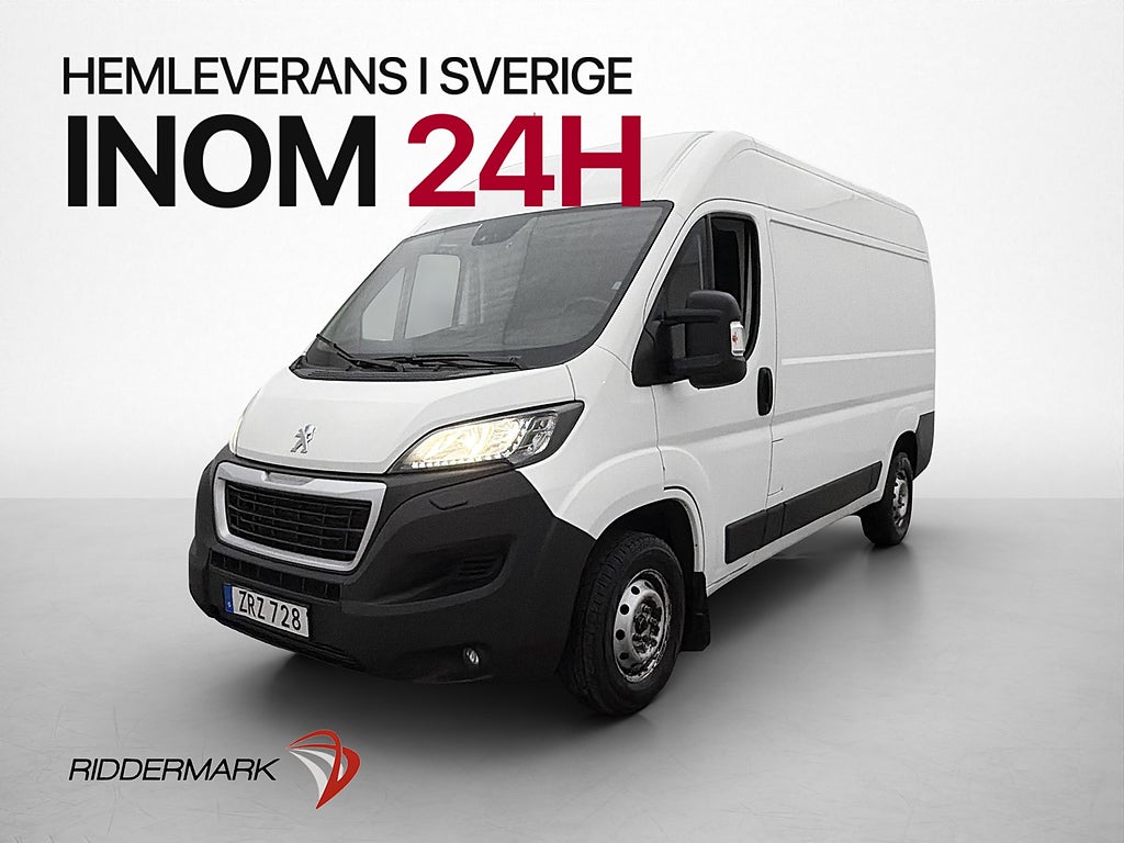 Peugeot Boxer L2H2 140hk Ny-Kamrem Värmare Kamera 3-Sit Moms