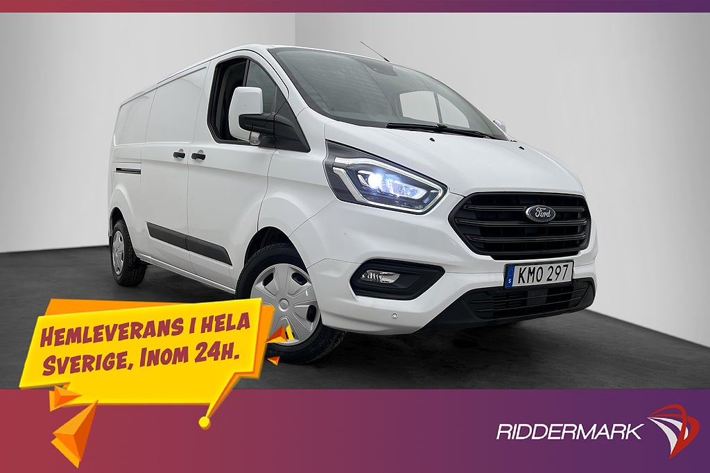 Ford transit-custom L2 130hk Värmare 3-Sit PDC Dragkrok Moms