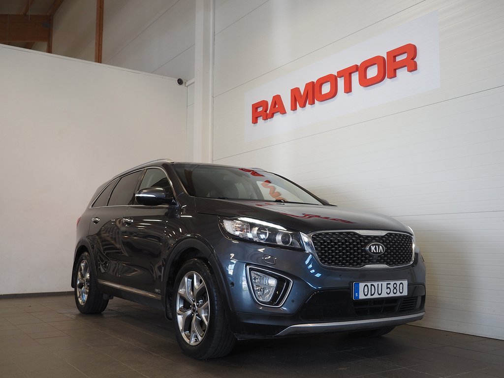 Kia Sorento 2.2 CRDi 200hk AWD 7-sits Drag Pano Navi Läder 2016