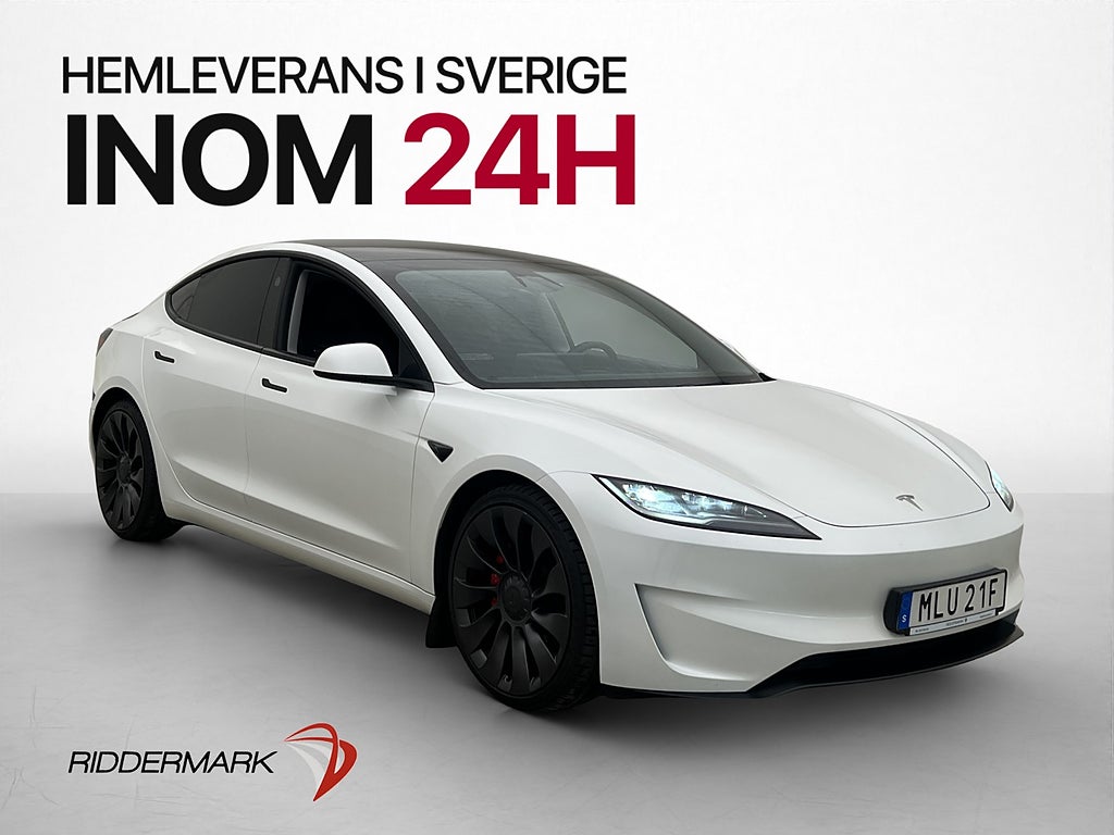 Tesla Model 3 Performance AWD Autopilot  Svensksåld