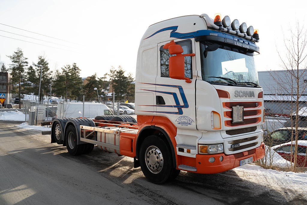 Scania R 480 6x2 Chassi Bakaxelstyrning LÄDER VBG SV-Såld VÄLSKÖTT