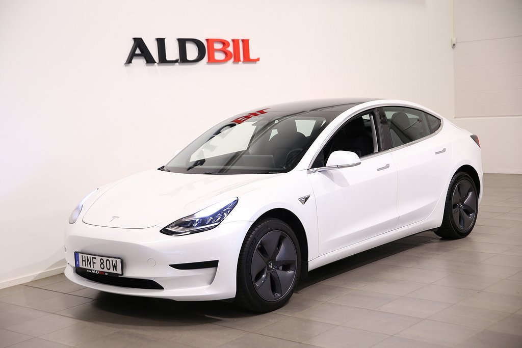 Tesla Model 3 Standard Range Plus 258hk RWD / Drag / Läder / Pano / Nav