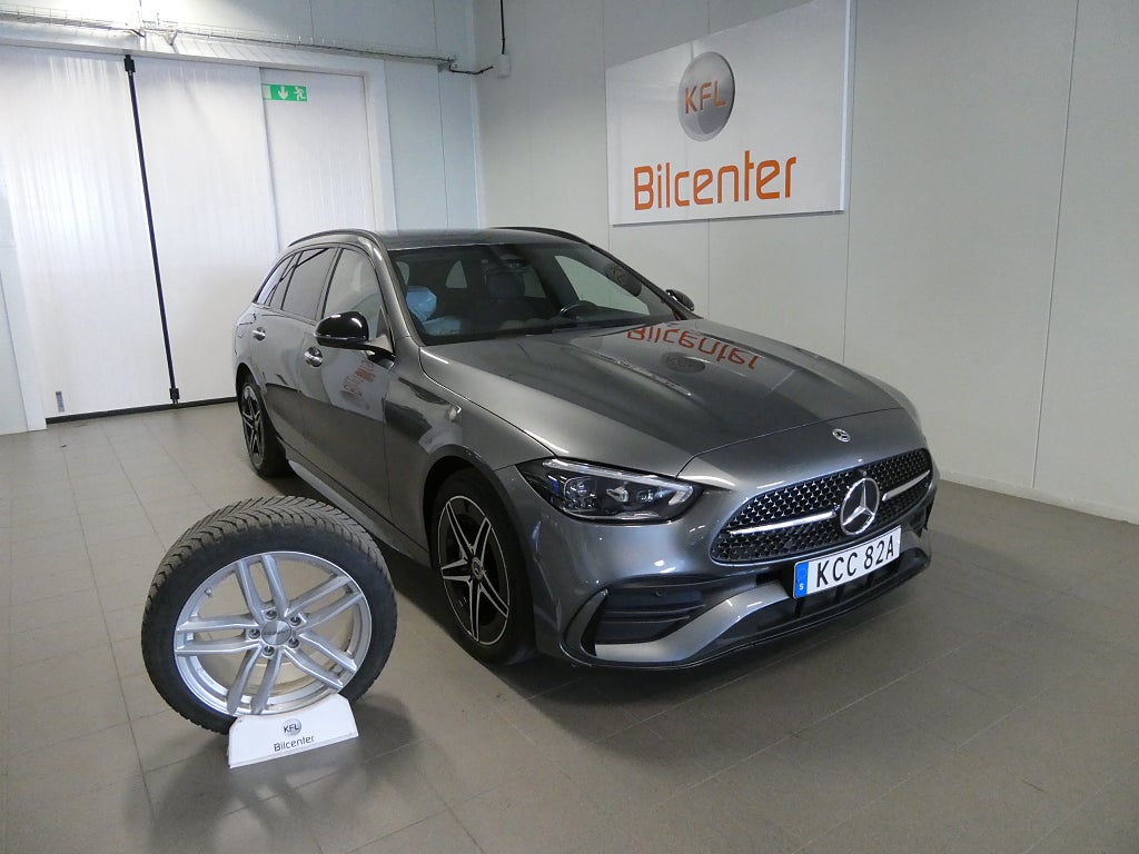Mercedes-Benz C 300 T e 9G-Tronic AMG Line Drag-Värmare-360°-Navi-SoV