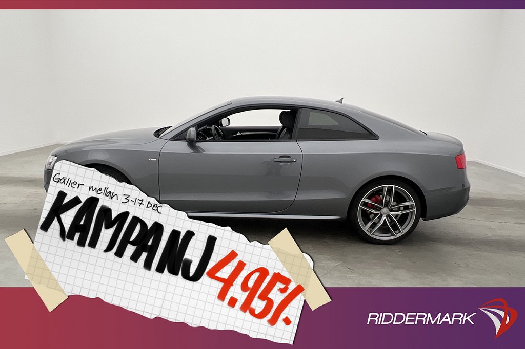 Audi A5 Coupé 2.0 TDI Quattro S-Line D-Värm 4,95% Ränta