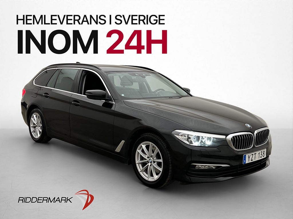 BMW 520d xDrive Touring 190hk Kamera Rattvärme Navi 0,5l/mil