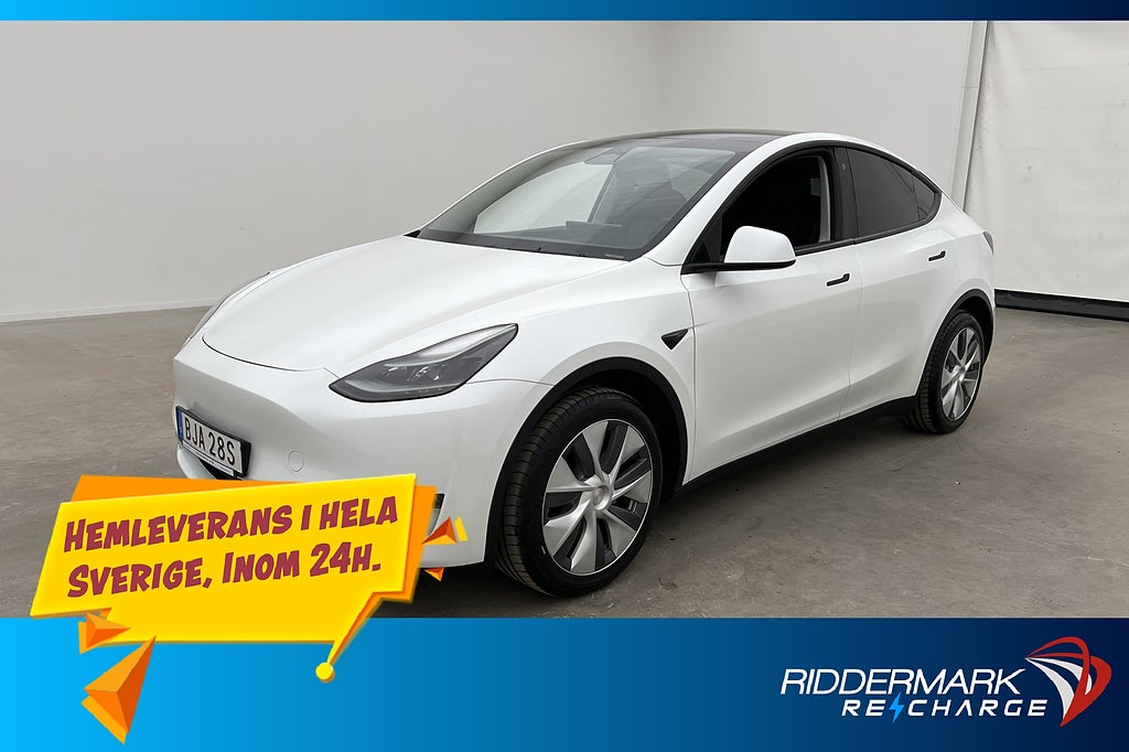 Tesla Model Y Long Range AWD Dragkrok Autopilot Svensksåld