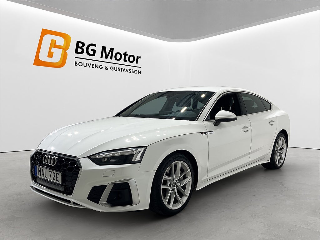 Audi A5 Sportback 45 TFSI 245HK Quattro S-Line Drag/Värmare