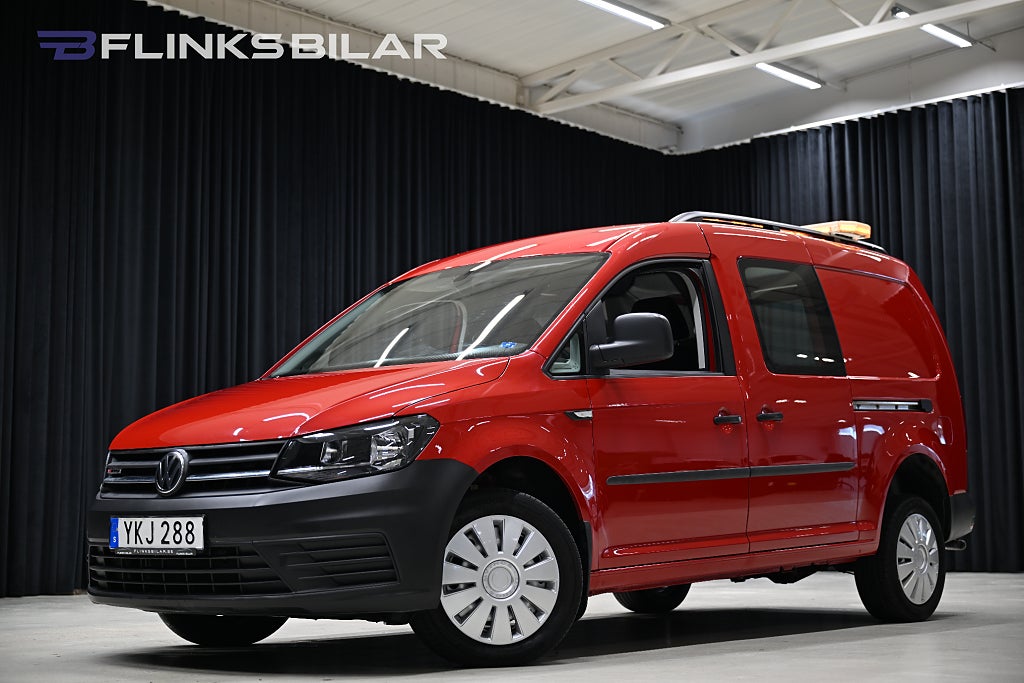 Volkswagen Caddy Maxi 4Motion 150HK Drag|Värmare|Dubbeldörr|Lågmil|Leasbar