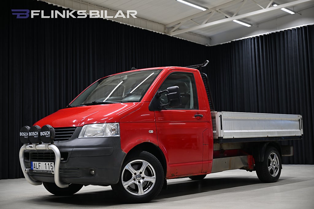 Volkswagen Transporter T30 2.5 TDI 4Motion 131HK Flak|Dragkrok|3Sits|Extraljus