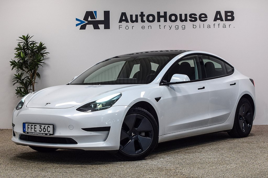 Tesla Model 3 Standard Range Plus Glastak Facelift Svensksåld