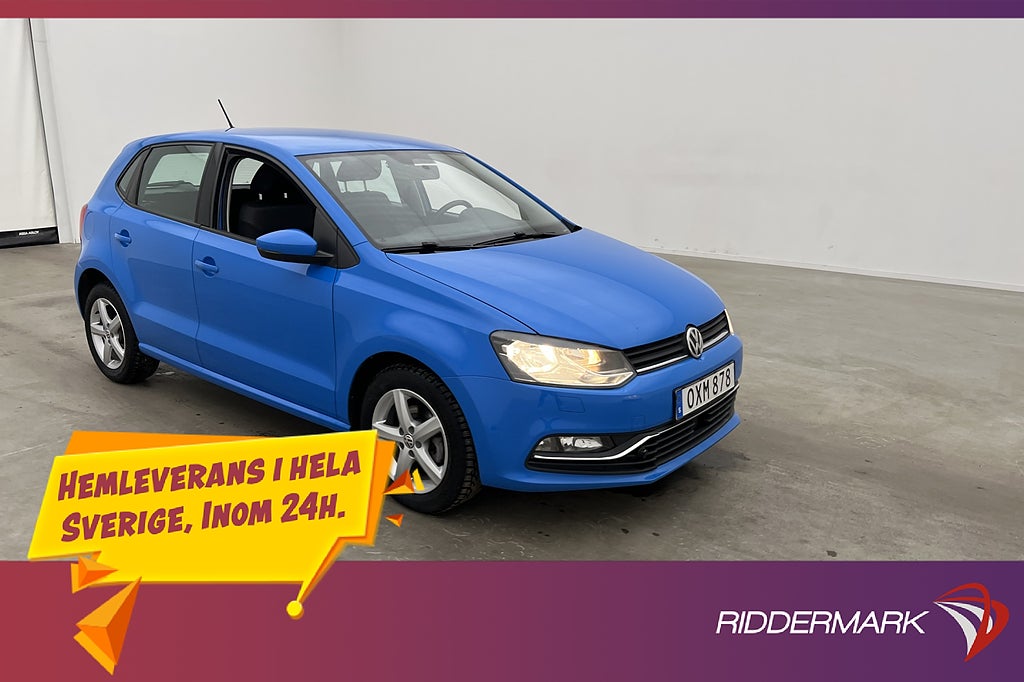 Volkswagen Polo 1.2 TSI 90hk 2 Brukare Motorvärmare