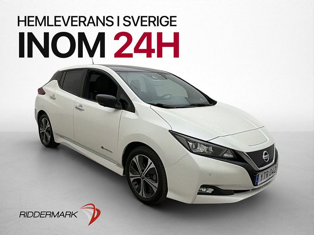 Nissan Leaf 150hk Tekna BOSE 360 Navi Rattvärme Halvskinn
