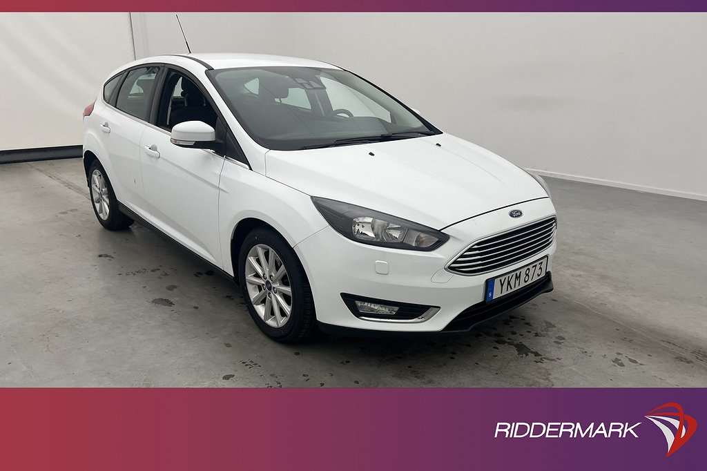 Ford Focus 1.0 EcoBoost 100hk Titanium Sensorer Farthållare