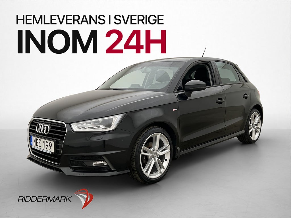Audi A1 Sportback 1.0 TFSI 95hk S-Line Bluetooth 0,43l/mil