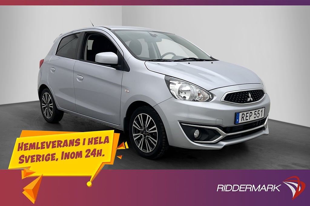 Mitsubishi Space Star 1.2 80hk Komfort 1-Brukare Farthållare