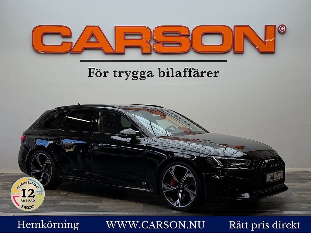 Audi RS4 2.9 TFSI V6 Q Kolfiber Massage Keramiska B&O Sv-såld