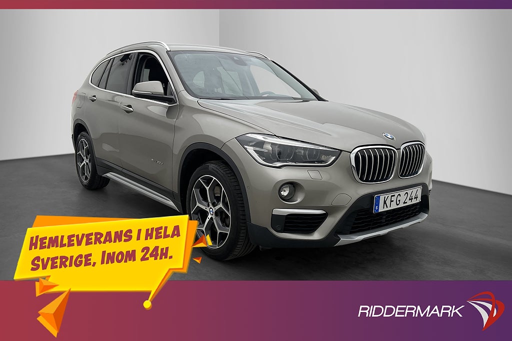 BMW X1 xDrive20d 190hk xLine Rattvärme Sensorer En-Brukare