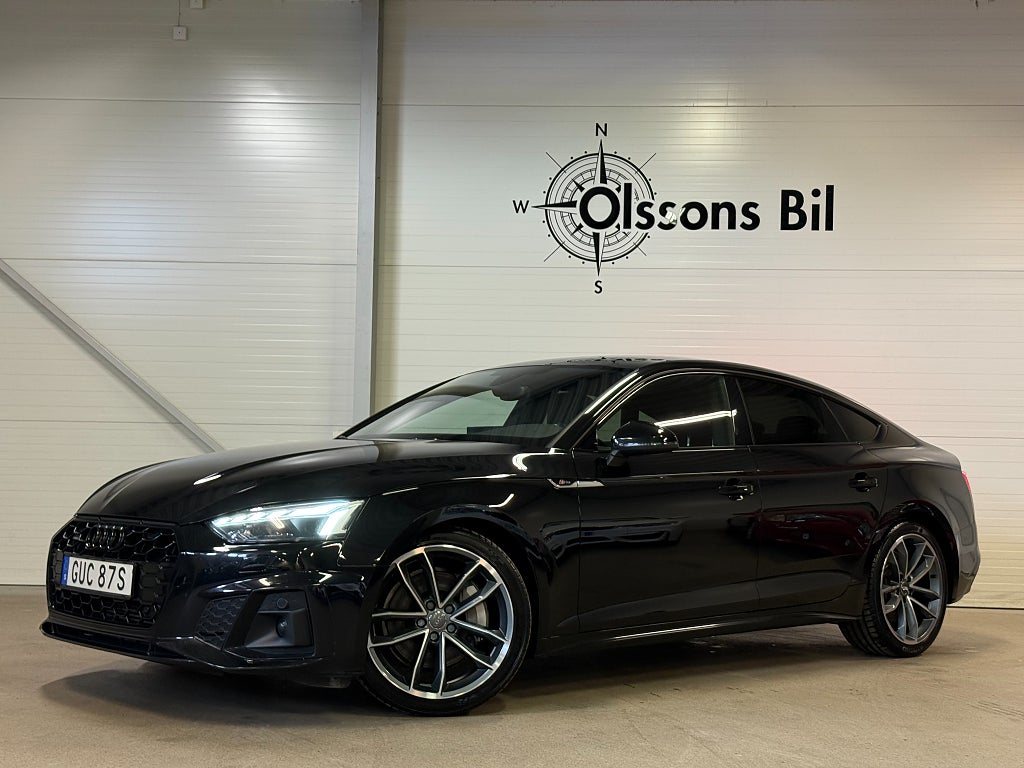 Audi A5 Sportback 45 TFSI Q S Line Aut GPS Värmare B-kam B&O