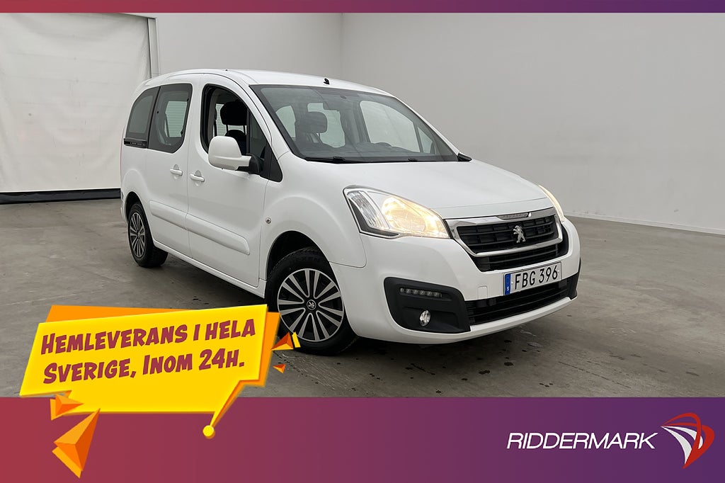 Peugeot partner tepee 1.6HDi 99hk Ny-Kamrem M/K-Värm Drag