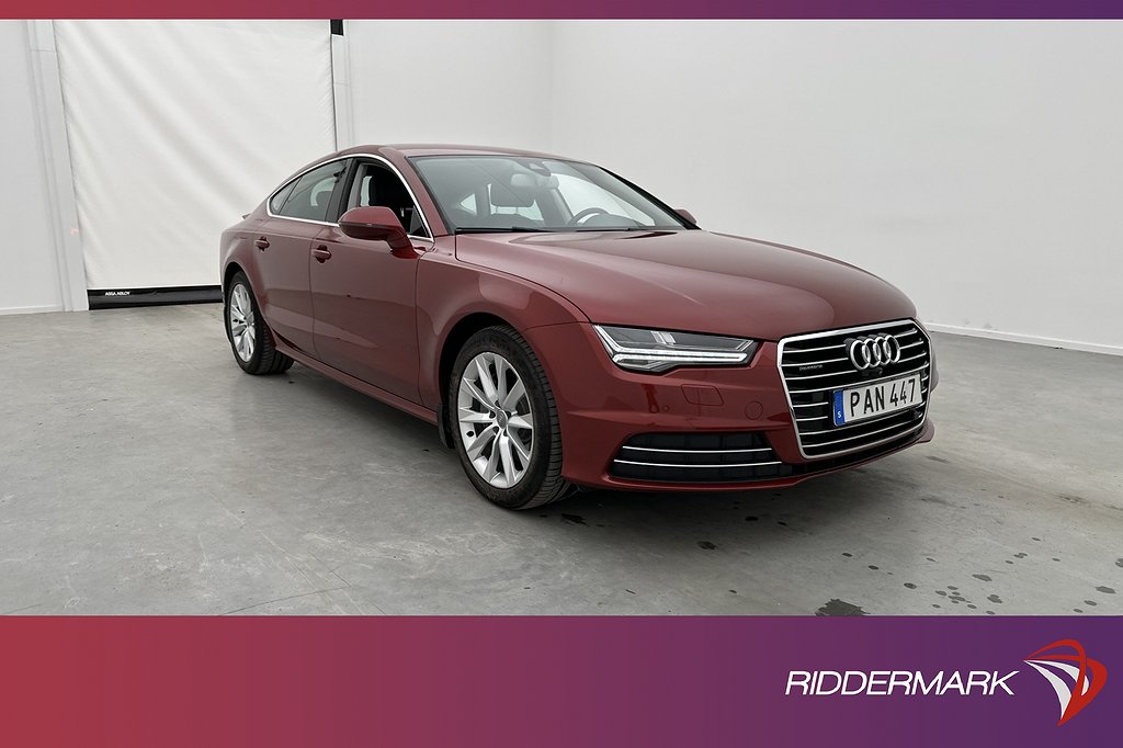 Audi A7 SB Quattro V6 218hk Skinn Kamera Matrix Drag BLIS