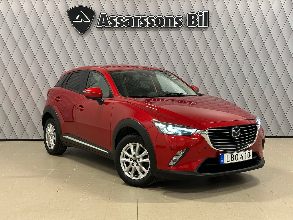 Mazda CX-3 SKYACTIV-G Euro 6 Skinnsäten Adaptiv Farthållare