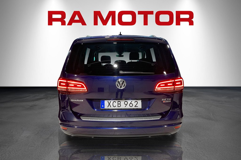 Volkswagen Sharan 2,0 TDI 184hk 4M 7-sits|Drag|D-värm|Skinn 2018