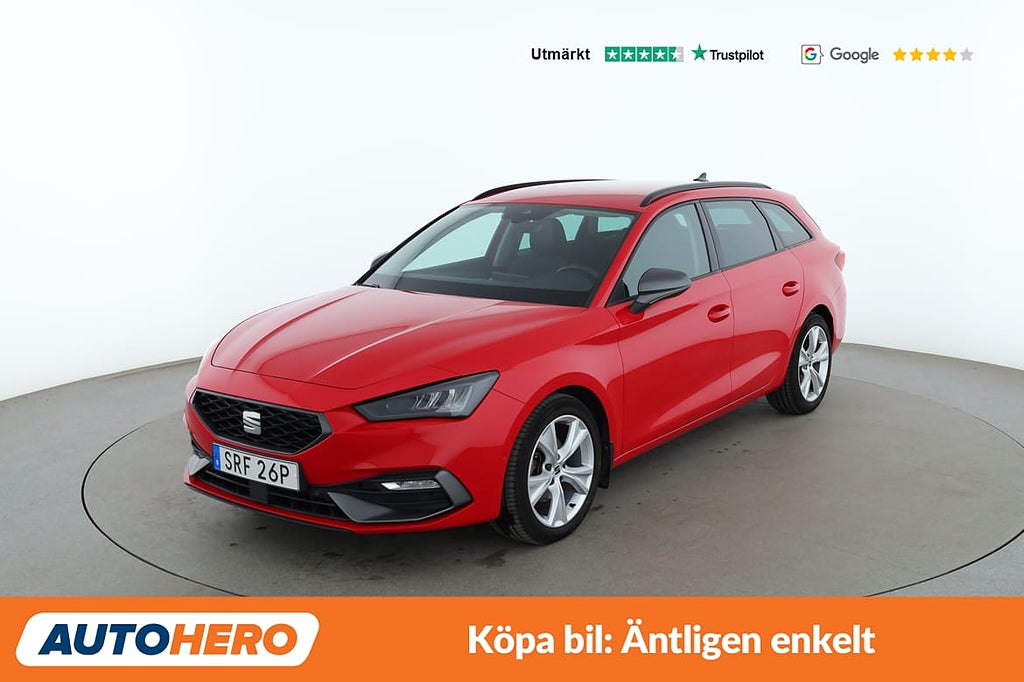 Seat Leon Sportstourer 1.5 eTSI FR / Rattvärme, CarPlay, Backkamera