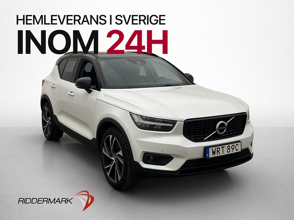 Volvo XC40 T4 Recharge 211hk R-Design Kamera Skinn Drag VOC