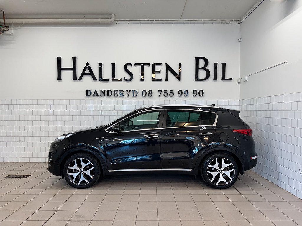 Kia Sportage 2.0 CRDi AWD Aut GT-Line Panorama 1Äg Skinn Svensksåld