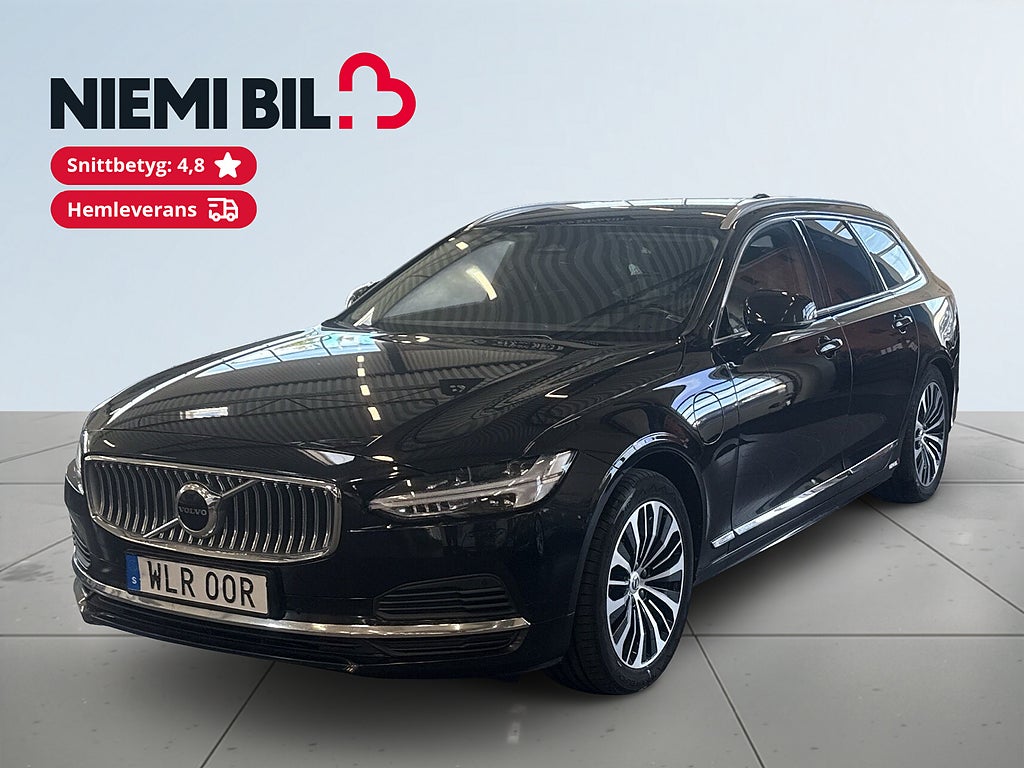 Volvo V90 Recharge T6 AWD S&V-hjul/Drag/Kamera/Carplay/Navi/MOMS