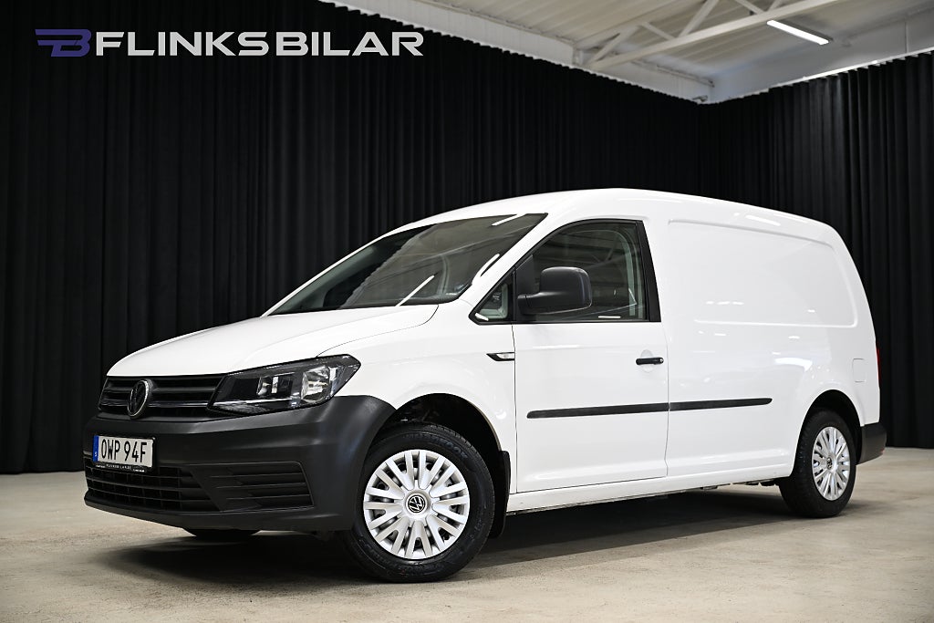 Volkswagen Caddy Maxi TDI 102HK Drag|Värmare|PDC|AppleCarplay|Lågmil|Leasbar