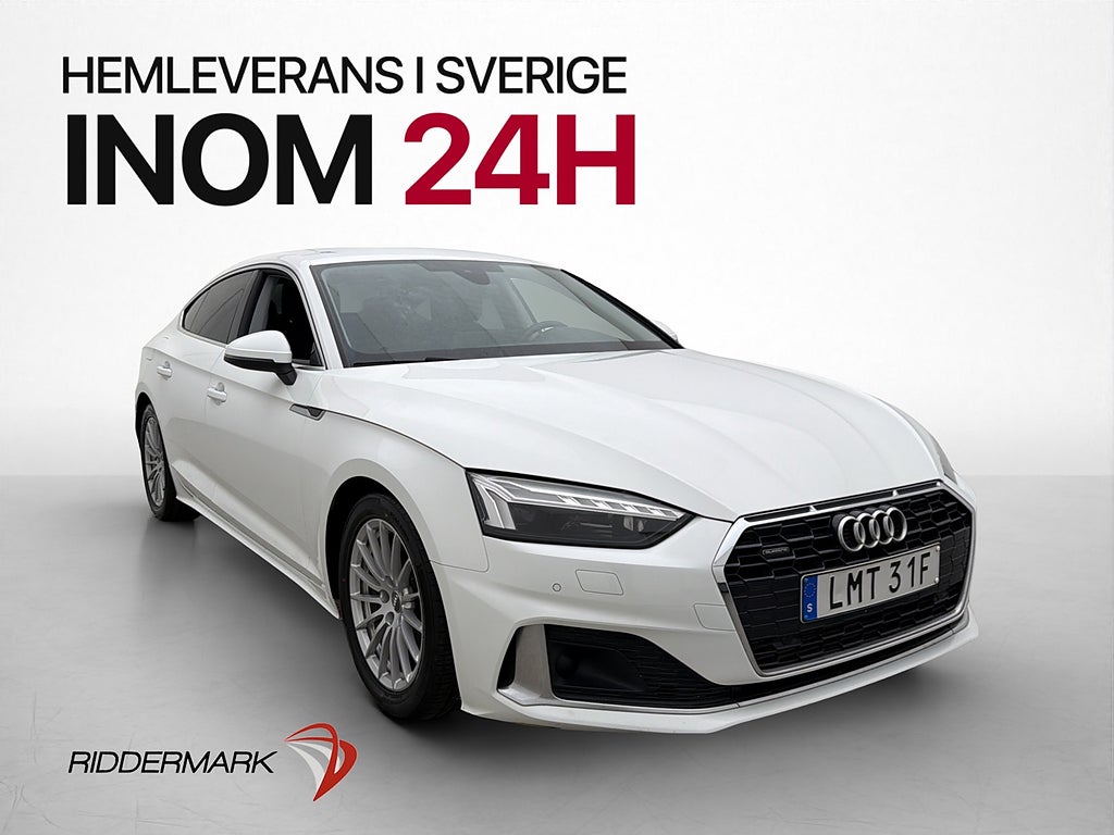 Audi A5 45 TFSI 245hk Quattro Kamera Drag Matrix CarPlay