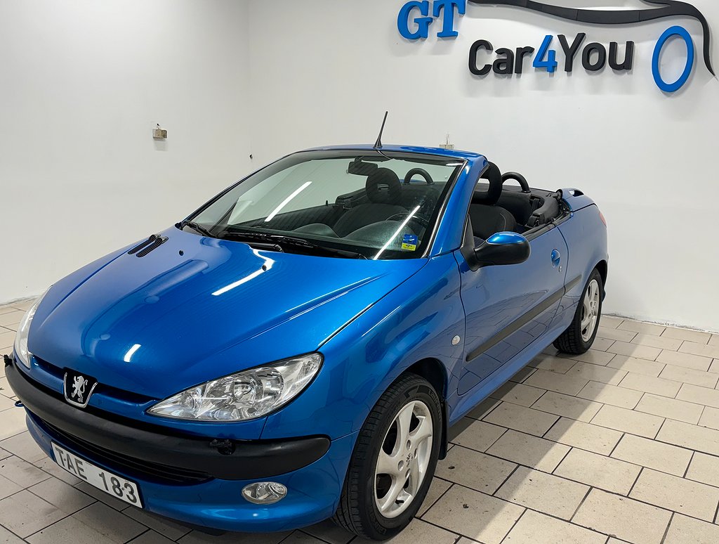 Peugeot 206 CC 1.6 Nykamrem/ Nyservad/ NyBesiktigad/ Lågmil 