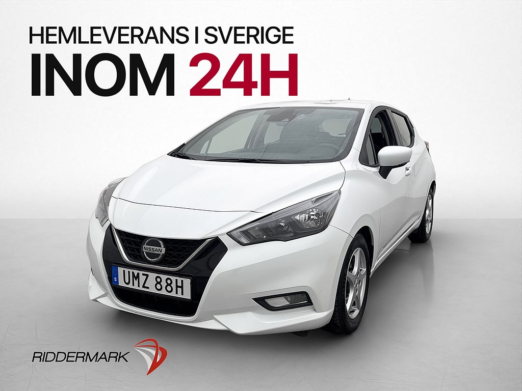 Nissan Micra 1.0 IG-T XTRONIC-CVT 92hk Bluetooth Sensorer