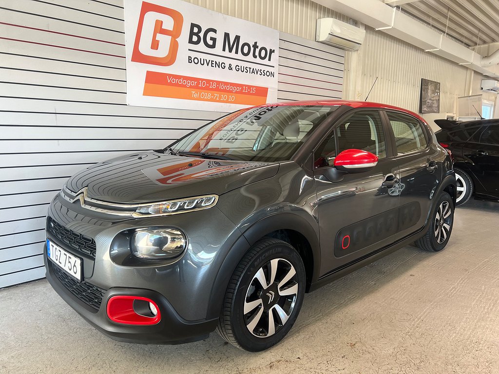 Citroën C3 1.2 VTi 82HK Feel Puretech Farthållare/P-Sensorer