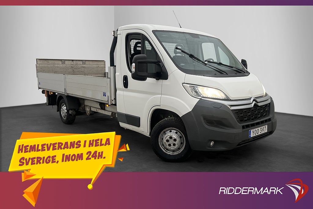 Citroën jumper 163hk Ny-Kamrem Bakgavellyft Flak Värm Moms