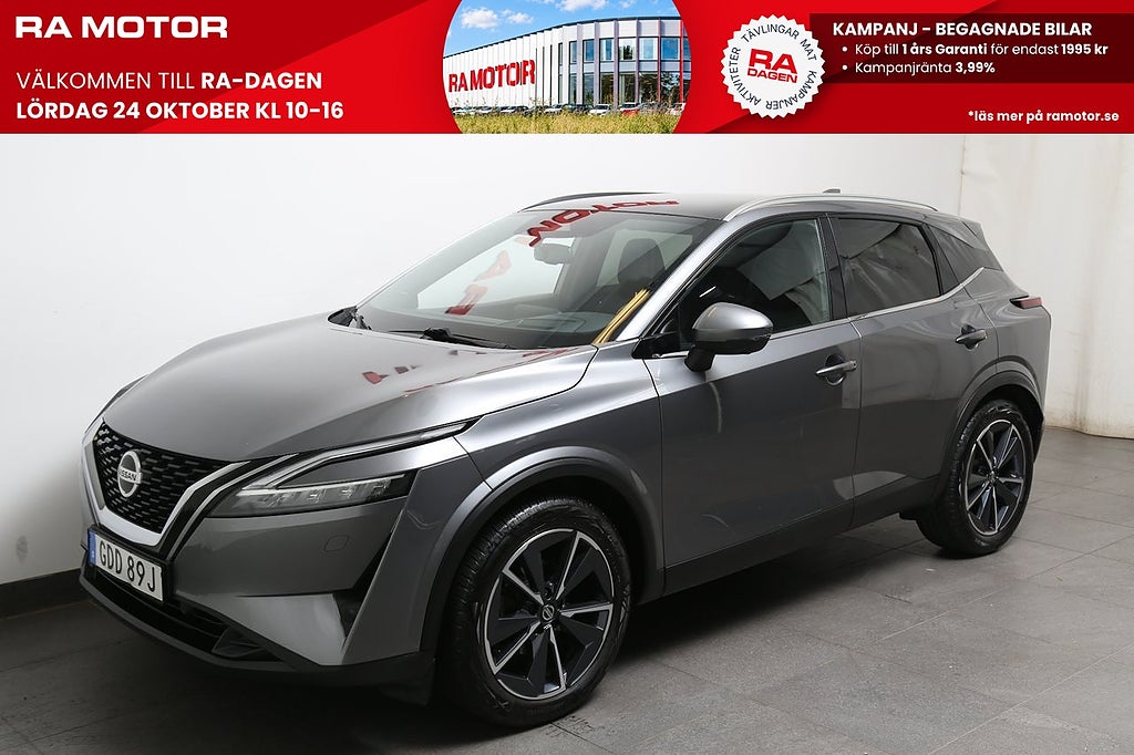 Nissan Qashqai 1,3 DIG-T 158hk 4WD Tekna 360° Massage Bose 19" Pano 2021